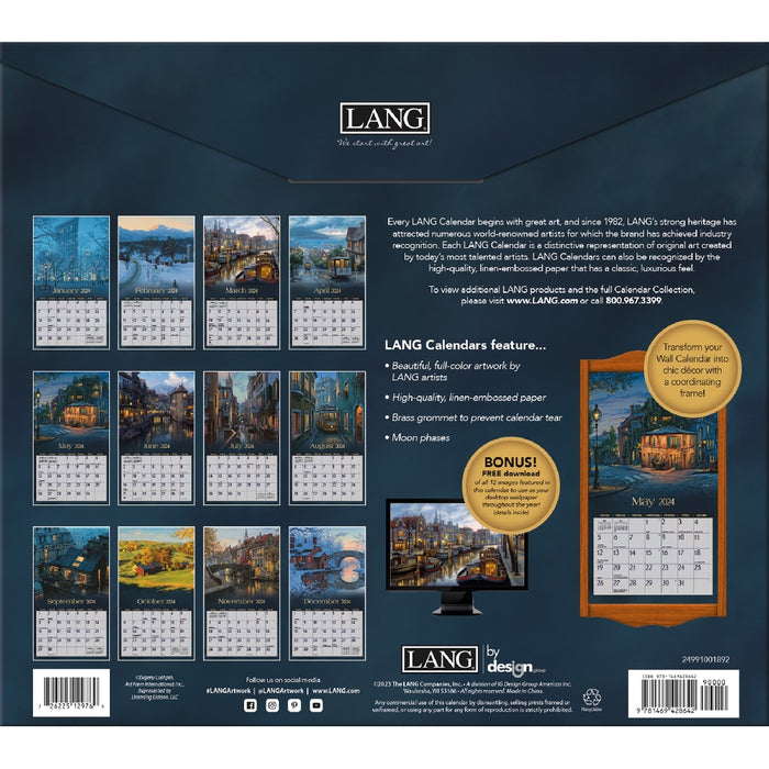 2024 Lang Calendar Around The World by Evgeny Lushpin - Kitchen Antics