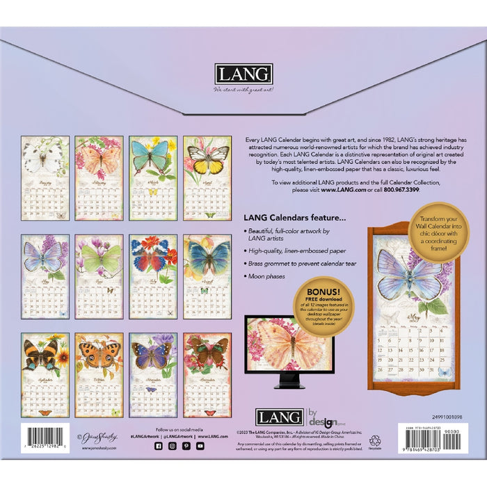 2024 Lang Calendar Butterflies by Jane Shasky - Kitchen Antics
