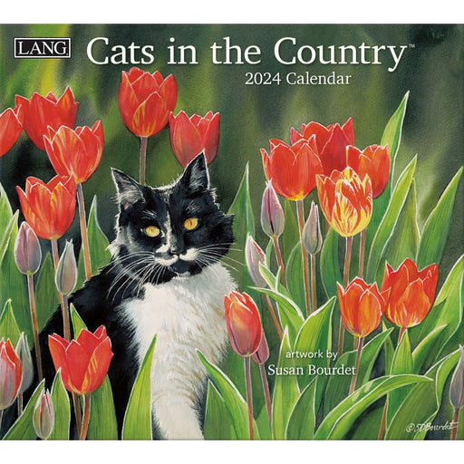2024 Lang Calendar Cats in the Country by Susan Bourdet - Kitchen Antics