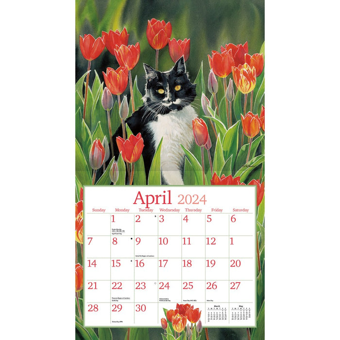 2024 Lang Calendar Cats in the Country by Susan Bourdet - Kitchen Antics