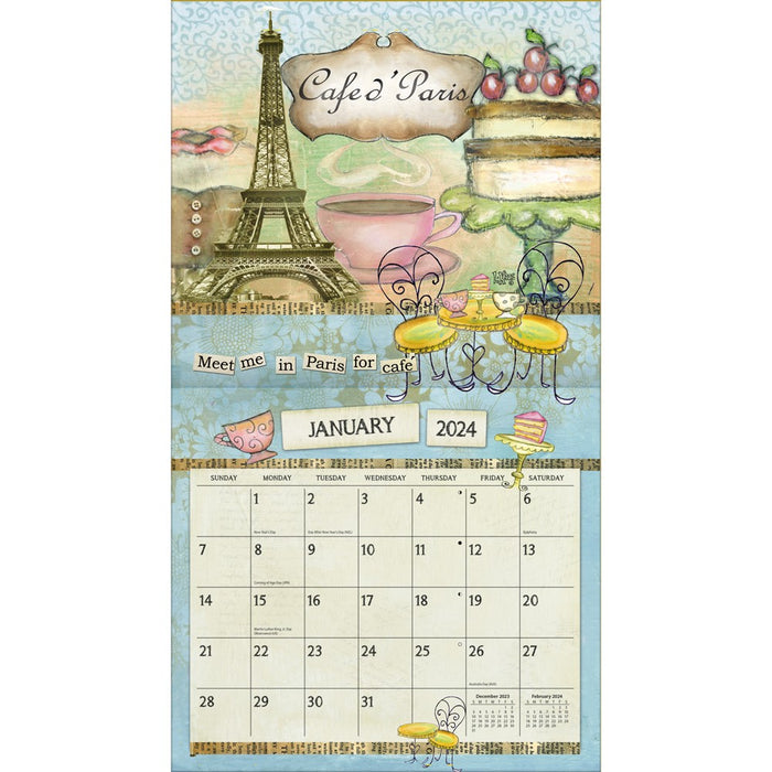 2024 Lang Calendar Color My World by Lis Kaus - Kitchen Antics
