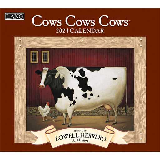 2024 Lang Calendar Cows Cows Cows by Lowell Herrero - Kitchen Antics