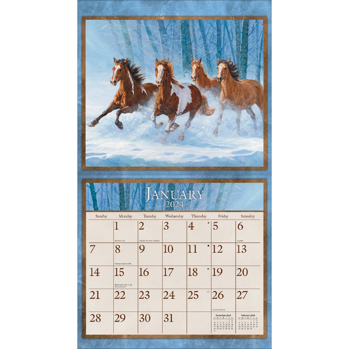 2024 Lang Calendar Horses in the Mist - Kitchen Antics