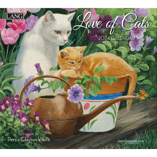 2024 Lang Calendar Love of Cats by Persis Clayton Weirs - Kitchen Antics