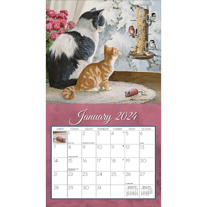 2024 Lang Calendar Love of Cats by Persis Clayton Weirs - Kitchen Antics