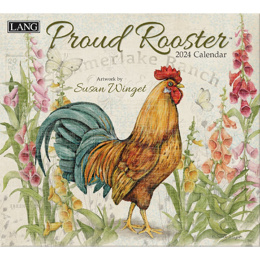2024 Lang Calendar Proud Rooster by Susan Winget - Kitchen Antics