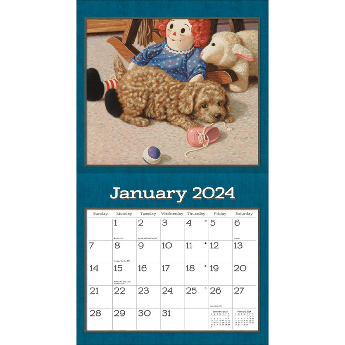 2024 Lang Calendar Puppy by Jim Lamb - Kitchen Antics