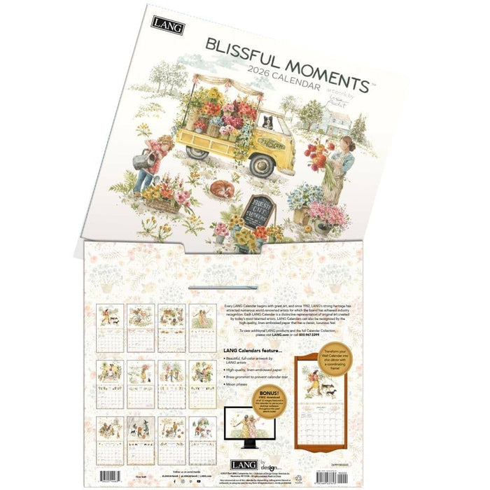 2026 Lang Calendar Blissful Moments by Lisa Audit