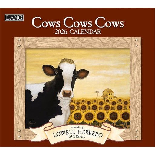 2026 Lang Calendar Cows Cows Cows by Lowell Herrero