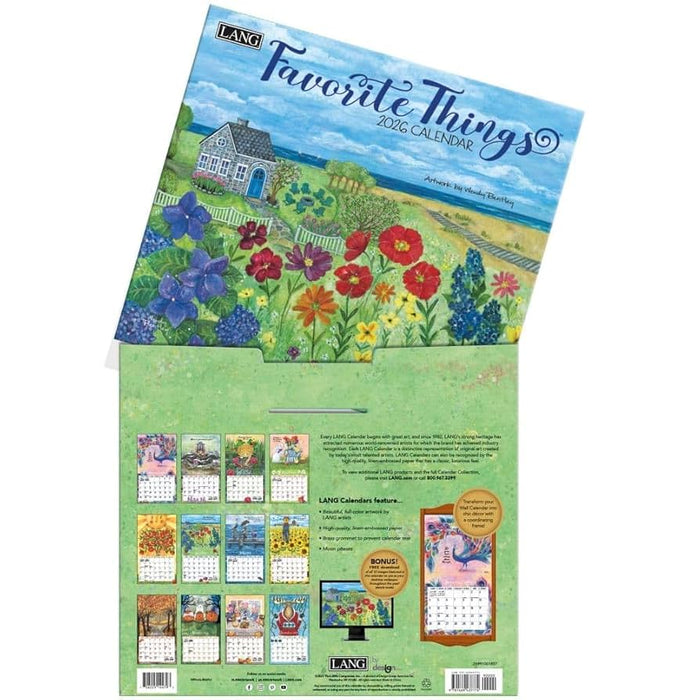 2026 Lang Calendar Favorite Things By Wendy Bentley