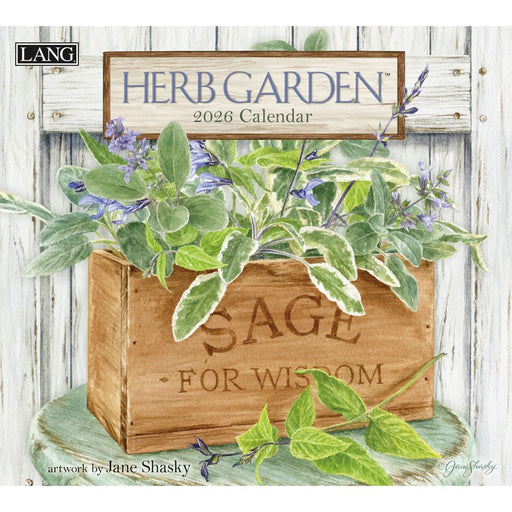 2026 Lang Calendar Herb Garden by Jane Shasky