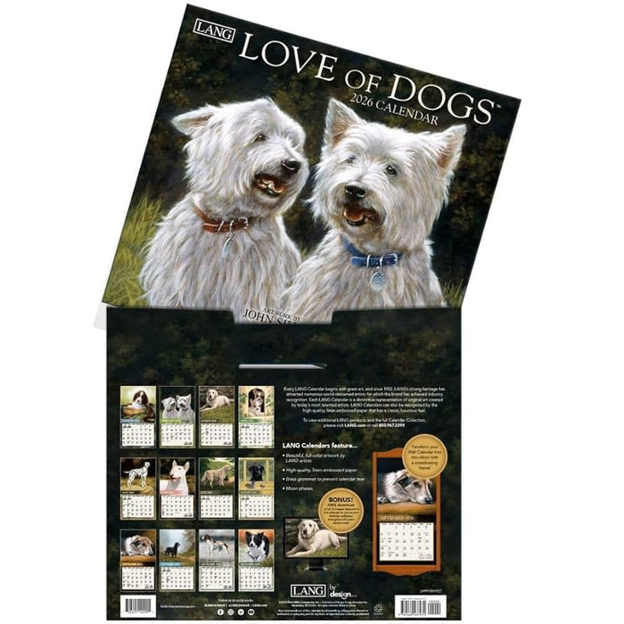 2026 Lang Calendar Love of Dogs by John Silver