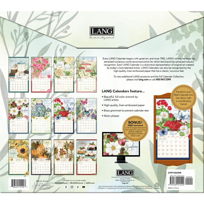 2027 Lang Calendar Abundant Friendship By Nicole Tamarin