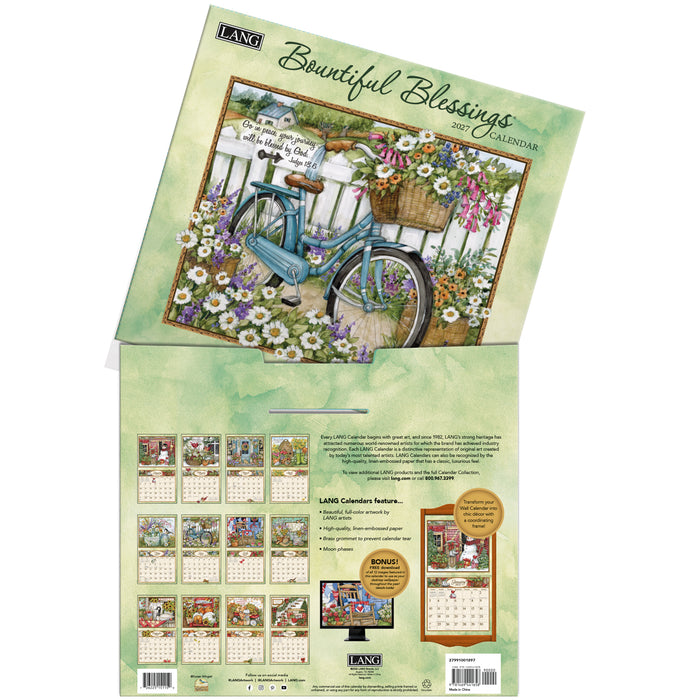2027 Lang Calendar Bountiful Blessings by Susan Winget - Scripture