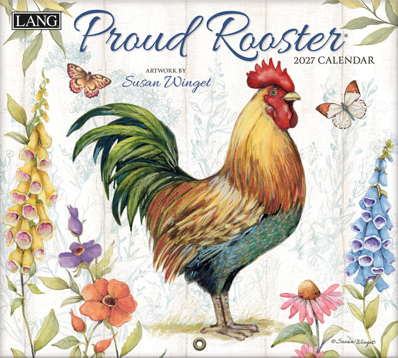 2027 Lang Calendar Proud Rooster by Susan Winget