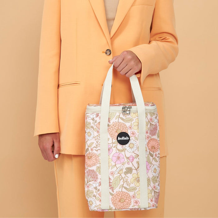 Kollab Wine Cooler Bag - Floral Herbs