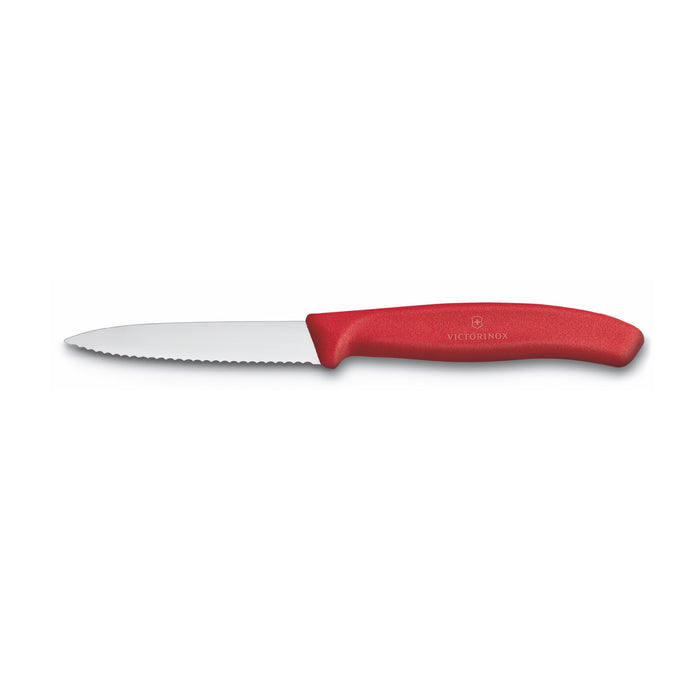 Victorinox Paring Knife 8cm Serrated - Red