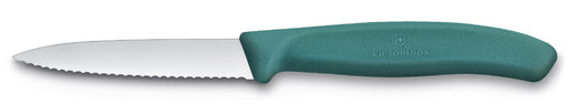 Victorinox Paring Knife 8cm Serrated - Green