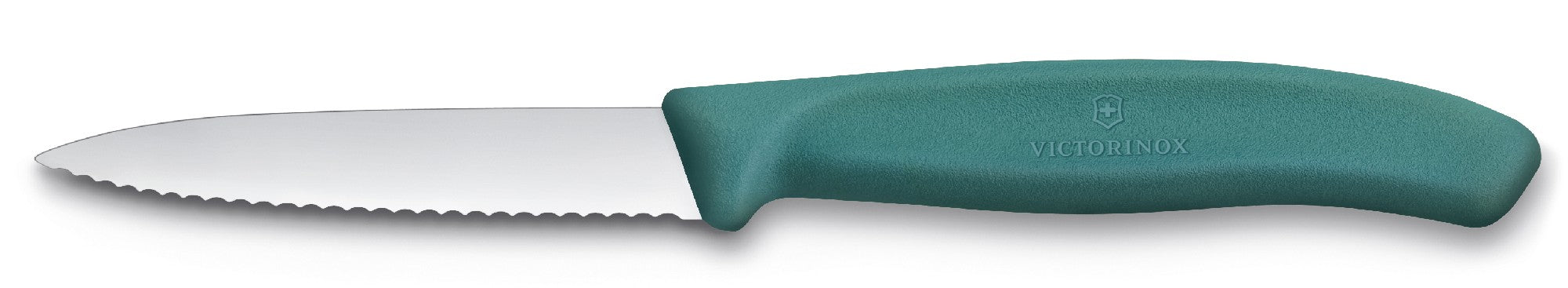 Victorinox Paring Knife 8cm Serrated - Green