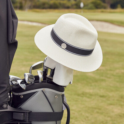 Canopy Bay Chicago Fedora 58cm Ivory/Black