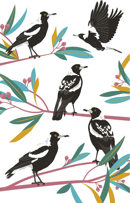 AG Tea Towel - Magpies