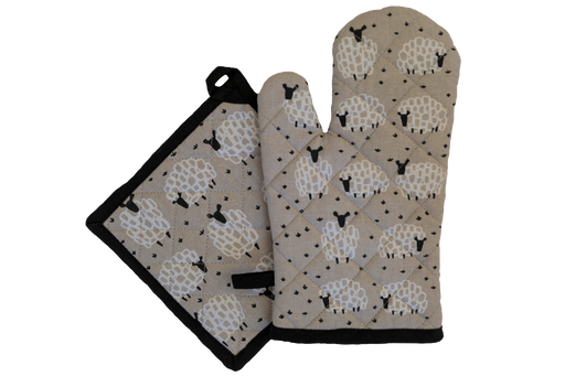 AG Oven Glove & Pot Holder - Grey Sheep