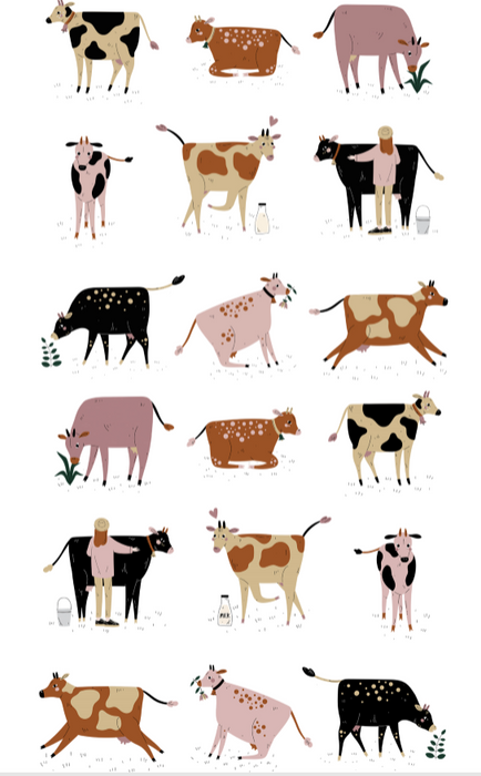 AG Tea Towel - Dairy Cow