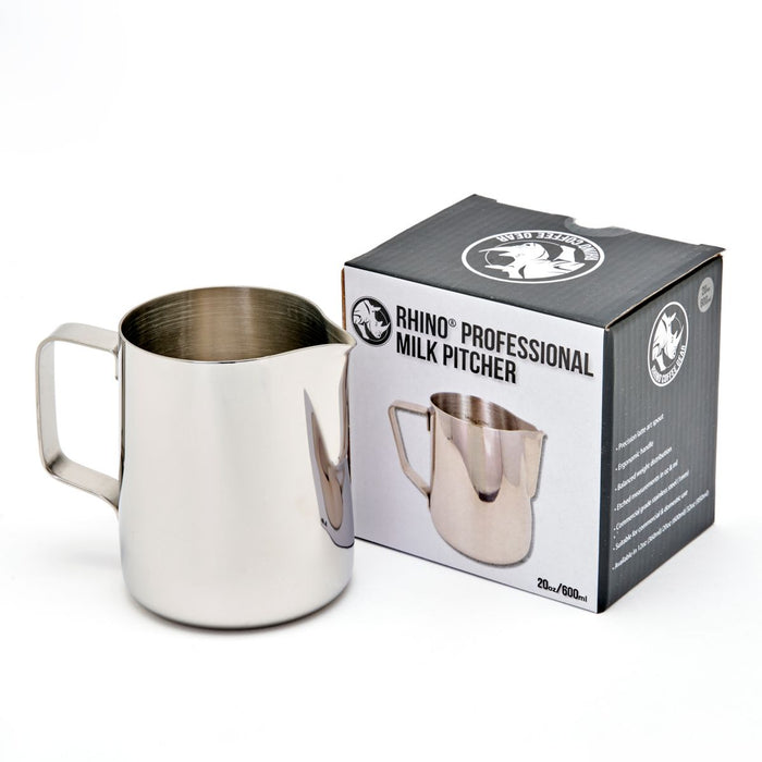 Rhino Pro Milk Pitcher 600ml/20oz - Stainless Steel