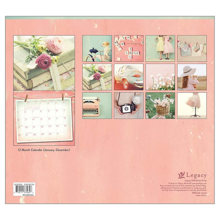 2024 Legacy Calendar Vintage Pink by Mandy Lynne - Kitchen Antics