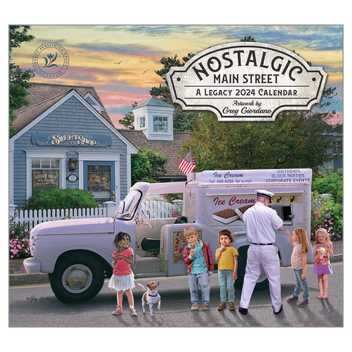 2024 Legacy Calendar Nostalgic Main Street By Greg Giordano - Kitchen Antics