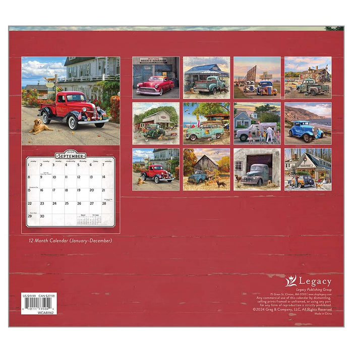 2024 Legacy Calendar Nostalgic Main Street By Greg Giordano - Kitchen Antics