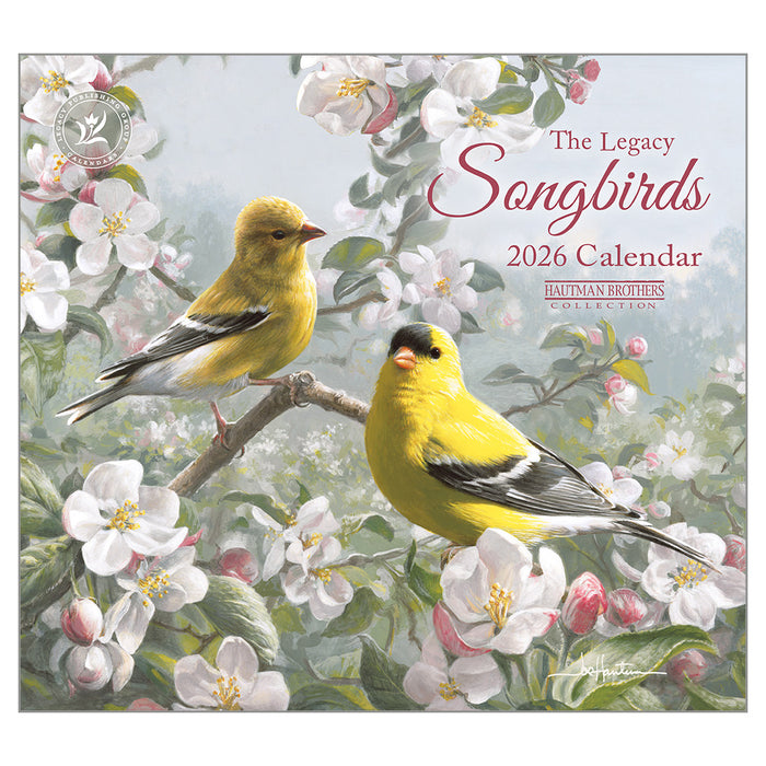 2026 Legacy Calendar Songbirds By James Hautman