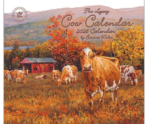 2026 Legacy Calendar Cow by Bonnie Mohr