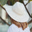 Canopy Bay Whitehaven Fedora 58cm Ivory