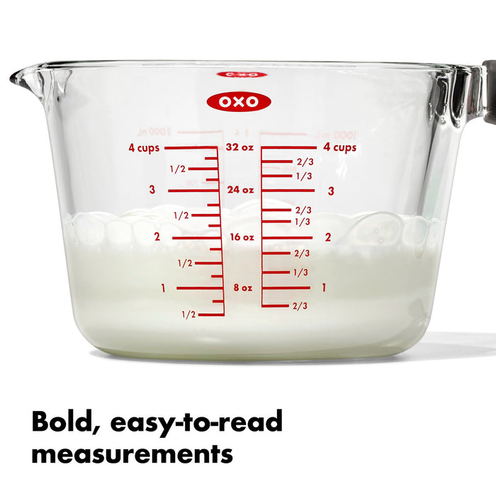 OXO GG GLASS MEASURE CUP - 4 CUP/ 1L