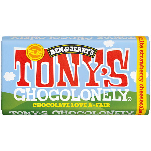 Tony's Chocolonely 180g - White Strawberry Cheesecake - Ben & Jerry's