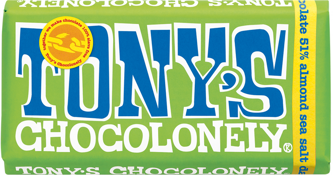 Tony's Chocolonely 180g - Dark Almond Sea Salt