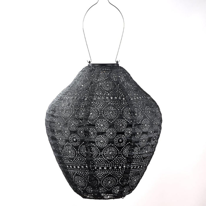 Lumiz Solar Lantern Jar 30cm - Dark Grey