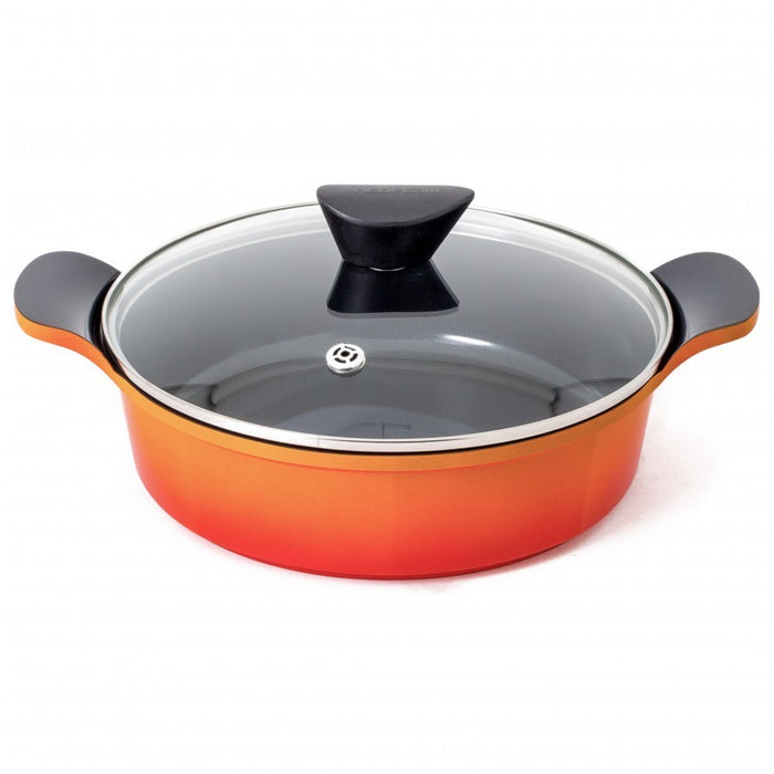 Neoflam Venn Low casserole Induction 24cm - Orange