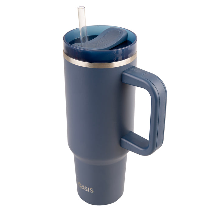 Oasis 'Commuter' S/S Double Wall Travel Tumbler 1.2lt - Indigo