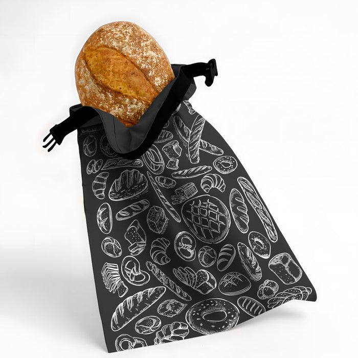 Think4Earth Reusable Bread Bag - Black
