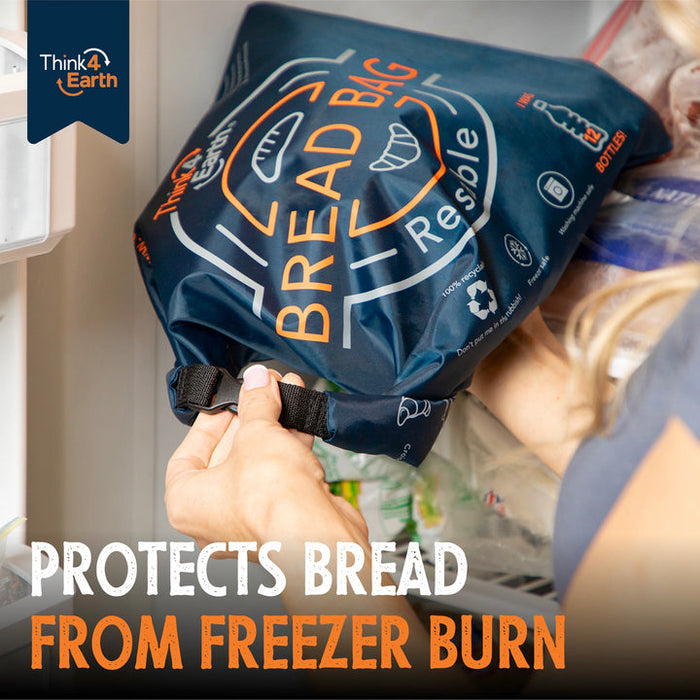 Think4Earth Reusable Bread Bag - Blue