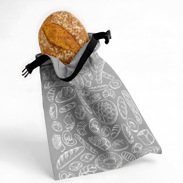 Think4Earth Reusable Bread Bag - Gray