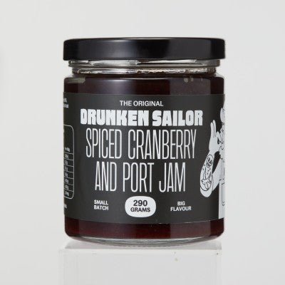 Drunken Sailor Spiced Cranberry & Port Jam 290g