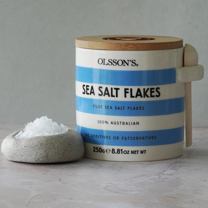 Olssons Sea Salt Flakes 250g Stoneware Jar
