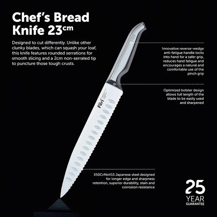 Furi Pro Chefs Bread Knife 23cm