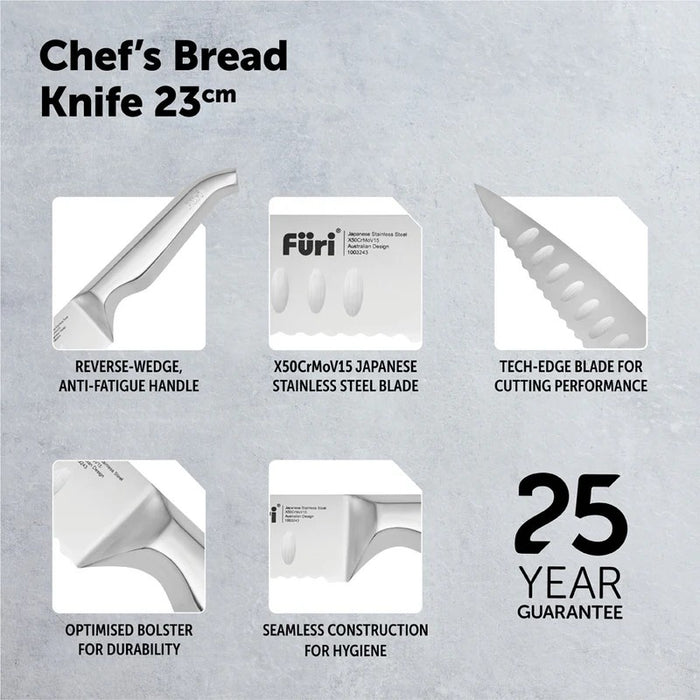 Furi Pro Chefs Bread Knife 23cm