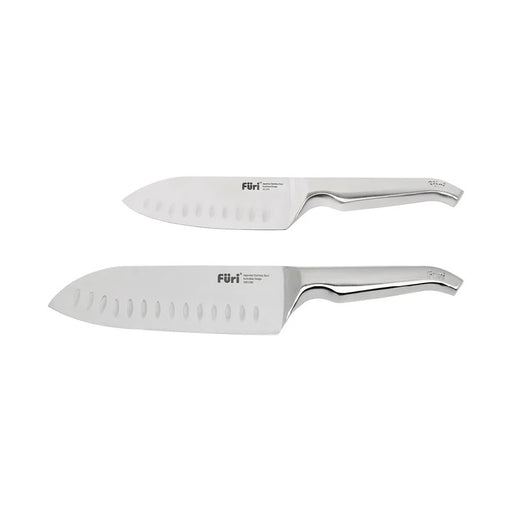 Furi Pro Acacia 2 Piece East/West Santoku Set 