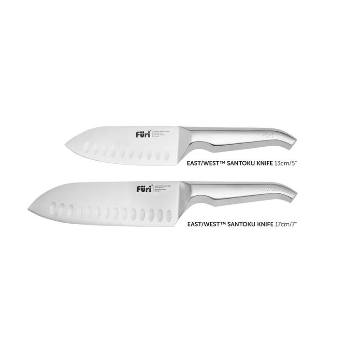 Furi Pro Acacia 2 Piece East/West Santoku Set 