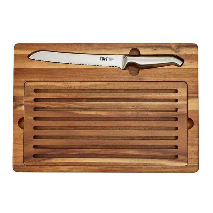 Furi Pro Bread Knife 20cm & Bread Board Set